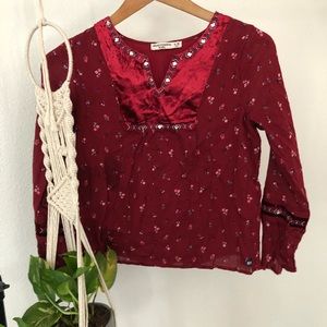 Detailed floral blouse